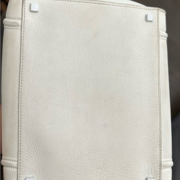 White Celine Medium Luggage Phantom Tote Soft Grained Calfskin - Picture 8 of 13